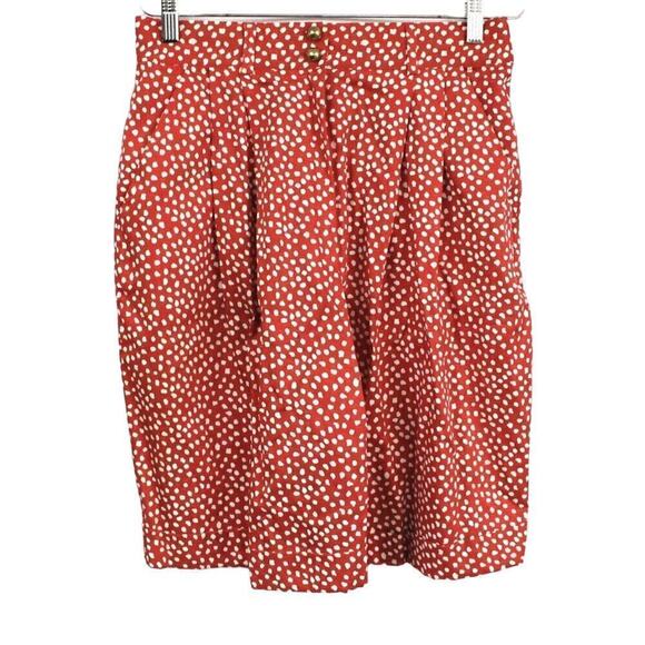 Retro Vtg Bagatelle Shorts Pant Suit 14 Red White Polka Dot NWOT 80s Power Suit - Picture 7 of 9